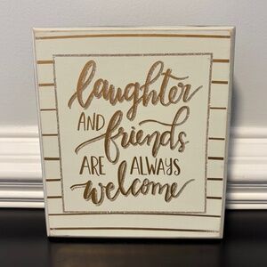 5 for $20: Francesca's gold and glitter decor sign